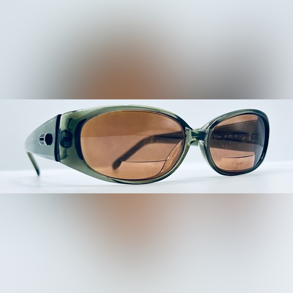 Linea Roma LR273 Green Translucent Oval Sunglasses Frames Only